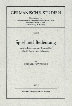 Pasternack, Gerhard: Spiel und Bedeutung