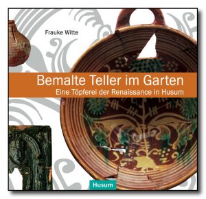 Bemalte Teller im Garten