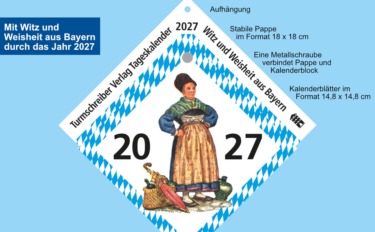 Turmschreiber Tageskalender 2027 Maße